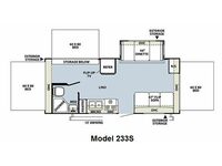 Rockwood Roo 233S Floorplan