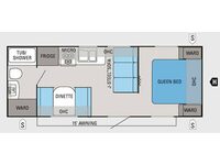 Jay Flight 22FB Floorplan Image