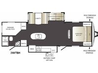 Terrain Ultra Lite 299TBH Floorplan