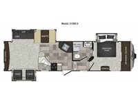 Cougar High Country 315RES Floorplan Image
