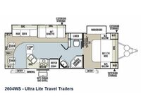 Rockwood Ultra Lite 2604WS Floorplan