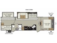 Passport 3220BH Grand Touring Floorplan