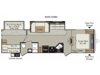 Passport 3220BH Grand Touring Floorplan Image