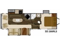 Sundance 288RLS Floorplan Image