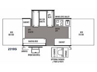 Rockwood Freedom Series 2318G Floorplan Image