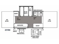 Rockwood Freedom Series 2318G Floorplan