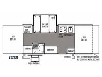 Rockwood Freedom Series 232XR Floorplan Image