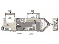 Rockwood Wind Jammer 2809W Floorplan