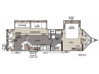 Rockwood Wind Jammer 3001W Floorplan
