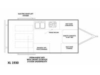 Folding Trailers XL 1930 Floorplan Image