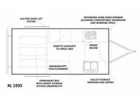 Folding Trailers XL 1935 Floorplan Image