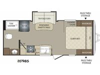 Bullet 207RBS Floorplan Image