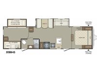Bullet 308BHS Floorplan