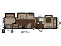 Sprinter Wide Body 324FWBHS Floorplan