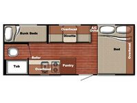 Conquest Lite 19BHC Floorplan Image