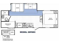 Canyon Cat 26FBSC Floorplan