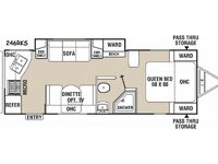Freedom Express 246RKS Floorplan Image