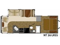 North Trail 26LRSS King Floorplan