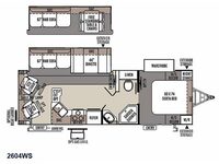 Rockwood Ultra Lite 2604WS Floorplan Image