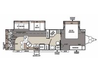 Rockwood Signature Ultra Lite 8314BSS Floorplan