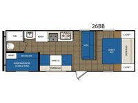 Avenger 26BB Floorplan Image