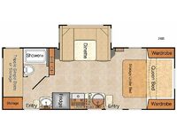 Lance Travel Trailers 2185 Floorplan