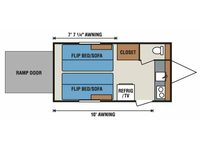 Sportsmen Classic 16FKTH Floorplan Image