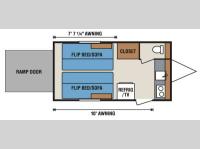 Sportsmen Classic 16FKTH Floorplan Image