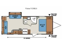 Vision V23RLS Floorplan