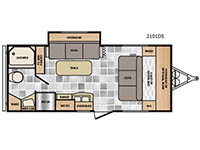 Minnie 2101 DS Floorplan