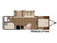 Prowler 27P BHS Floorplan Image