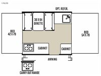 Flagstaff MACLTD Series 176LTD Floorplan