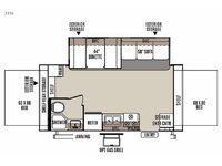 Rockwood Roo 21SS Floorplan