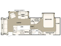 HitchHiker II LS 26.5 RLBG Floorplan