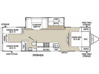 Freedom Express 292BHDS Floorplan Image
