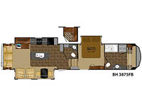Bighorn 3875FB Floorplan Image