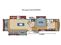 Durango Gold G366FBT Floorplan