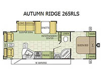 Autumn Ridge 265RLS Floorplan Image