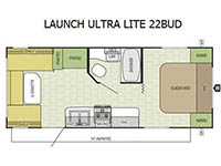 Used 2016 Starcraft Launch Ultra Lite 22BUD image