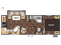 Cherokee Grey Wolf 24RK Floorplan Image