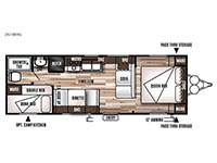 Wildwood X-Lite 261BHXL Floorplan Image