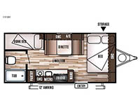 Wildwood X Lite FS 195BH Floorplan