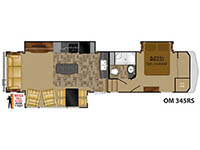 Oakmont 345RS Floorplan Image