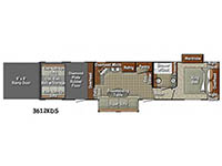 Wide Open 3612KDS Floorplan