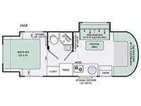 Siesta Sprinter 24SR Floorplan