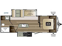 Cougar X-Lite 26RBI* Floorplan Image