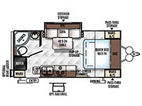 Flagstaff Micro Lite 21FBRS Floorplan Image
