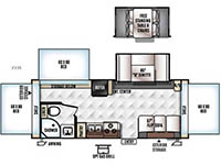 Flagstaff Shamrock 233S Floorplan