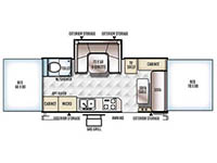 Rockwood High Wall Series HW296 Floorplan Image