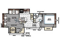 Rockwood Signature Ultra Lite 8289WS Floorplan Image